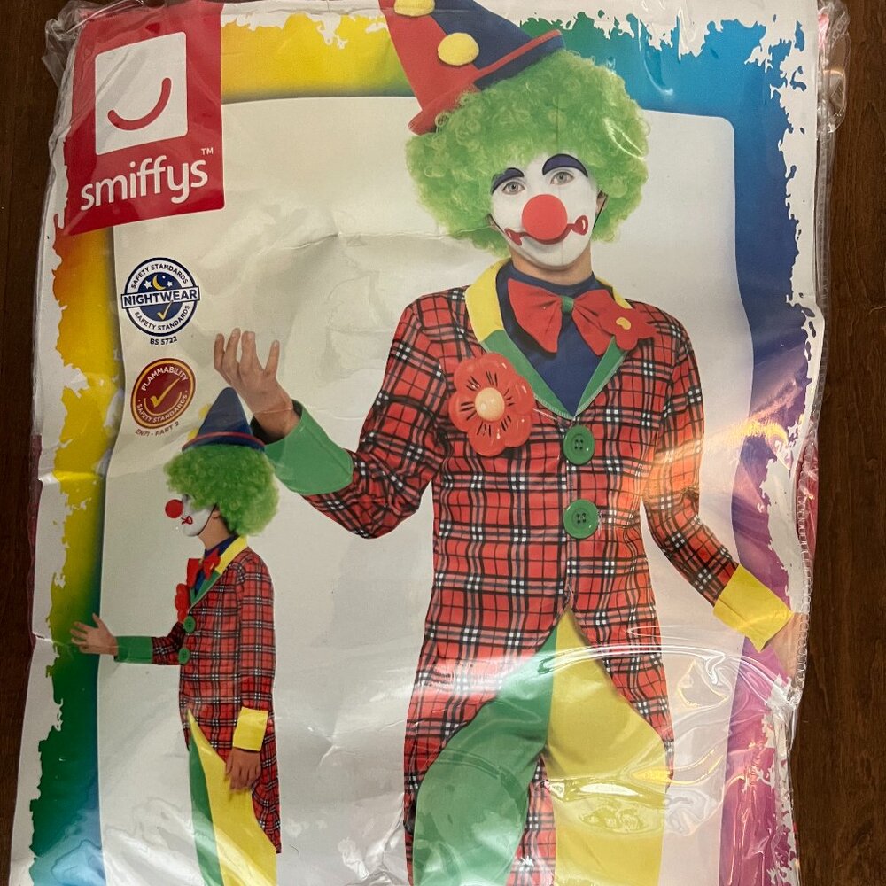 Kids Size Large Clown Costume (Age 10-12)